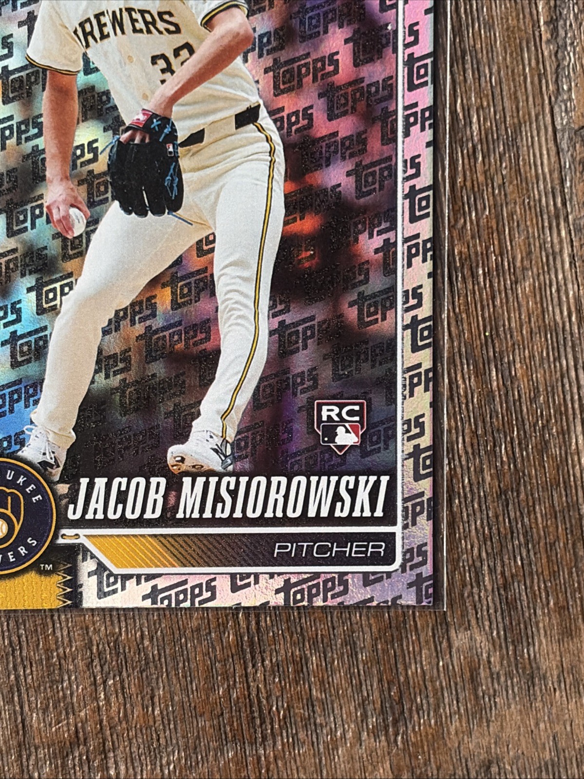 2026 Topps Jacob Misiorowski RC TOPPS Foil Pattern Rookie #10 Brewers SP
