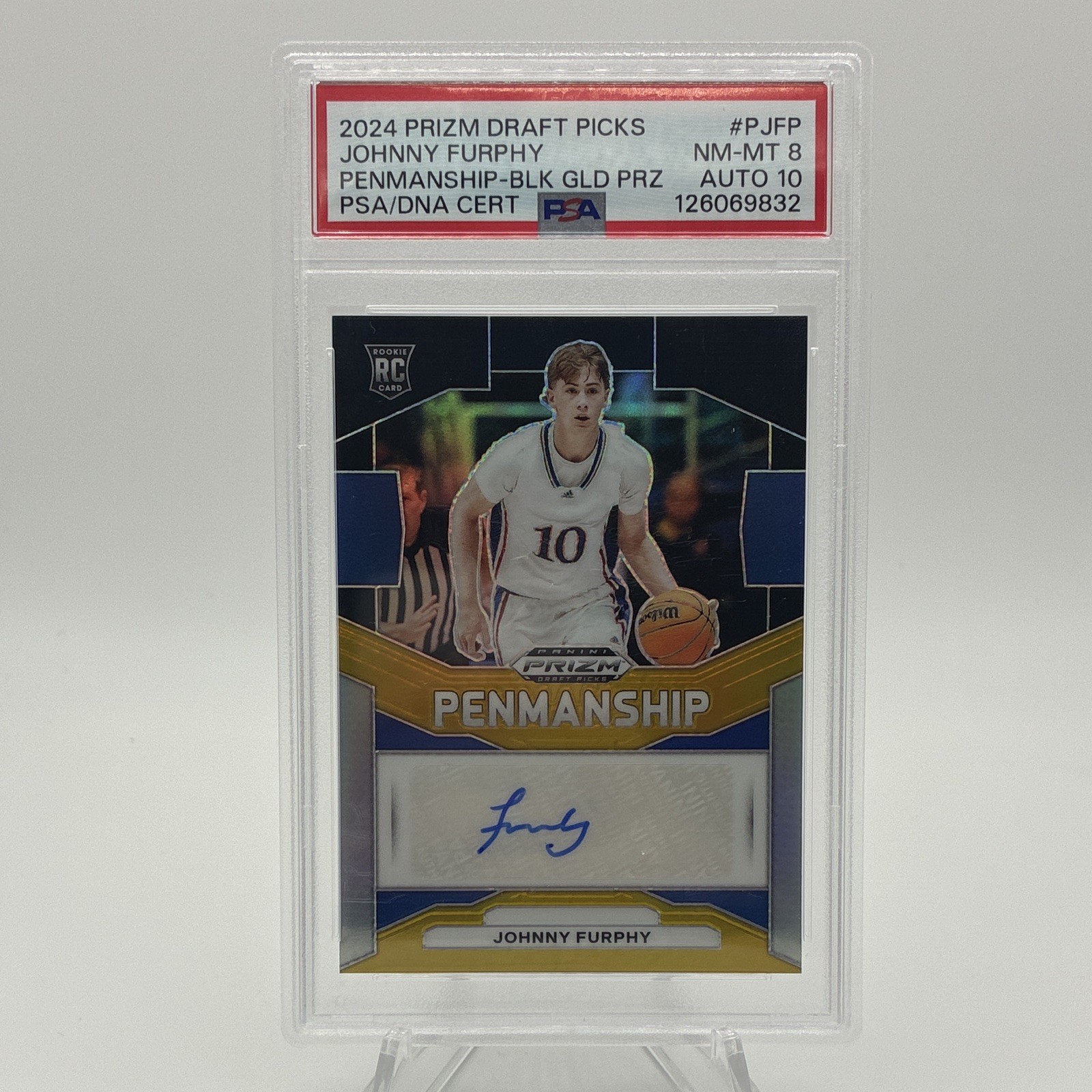 Panini 2024-25 Prizm Draft Picks /5 Rookie Johnny Furphy Penmanship