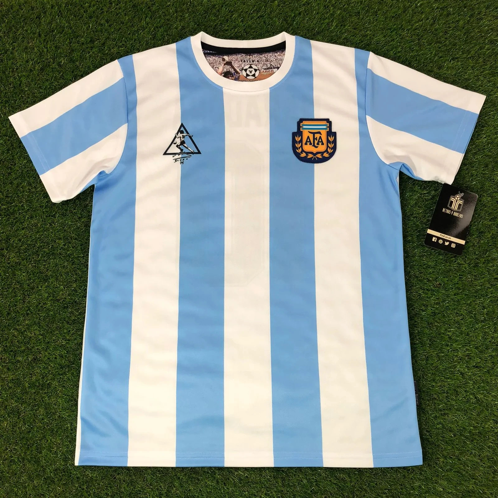 Argentina, Men’s Retro Soccer Jersey, 1986, Maradona #10