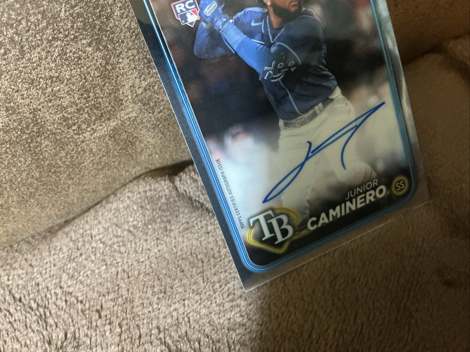 2024 Topps Chrome – Junior Caminero #RA-JCA Auto Rookie Card N/M! Gradable🔥