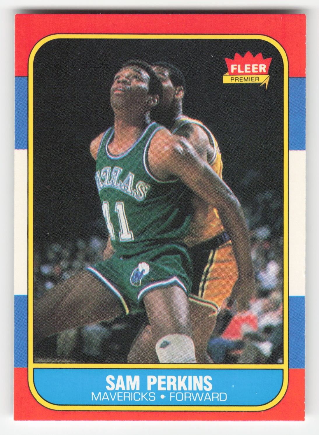 Sam Perkins 1986-87 Fleer #86 Dallas Mavericks Ex-Mt
