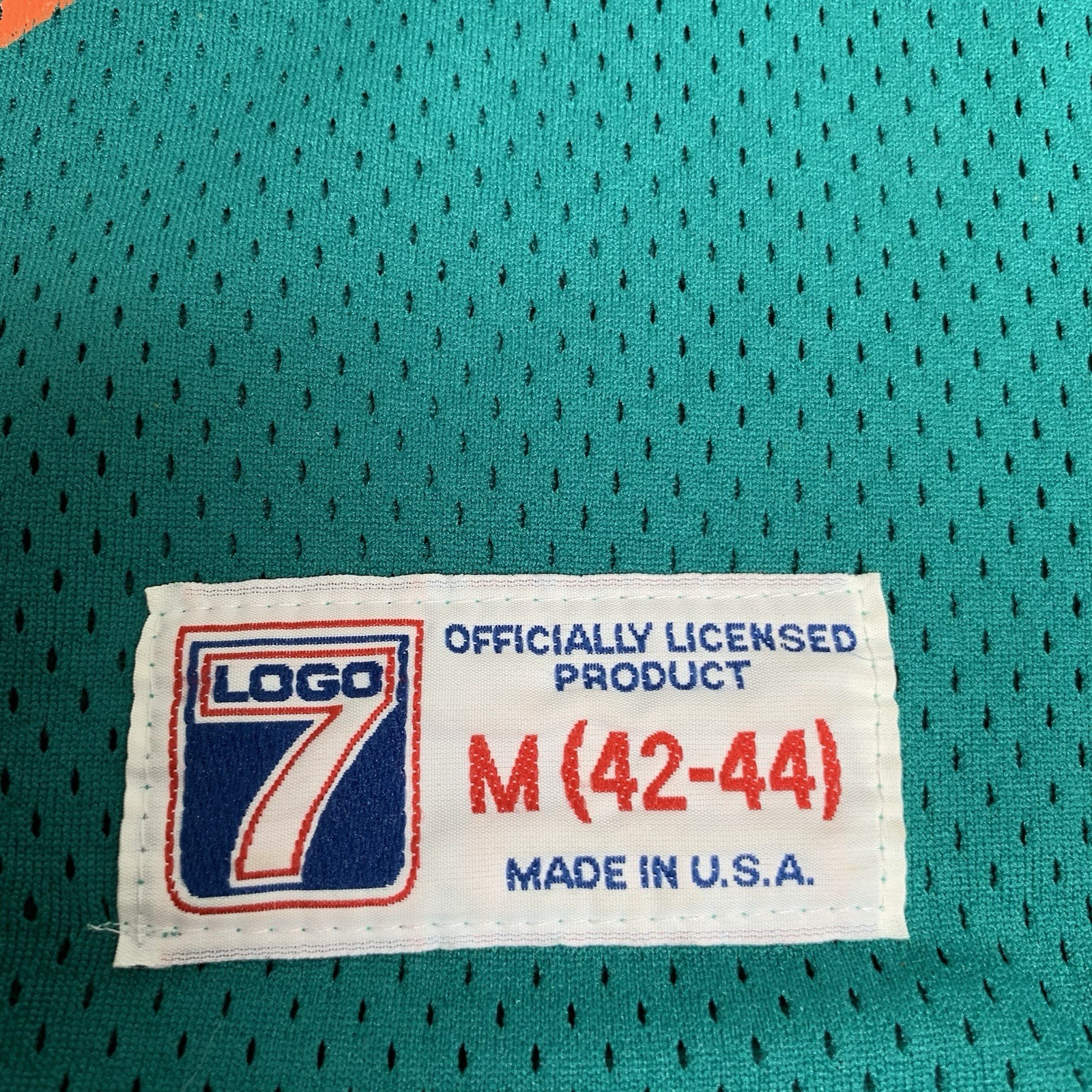 LOGO 7 – VTG Miami Dolphins Dan Marino No. 13 Jersey – Size: M – Made in USA