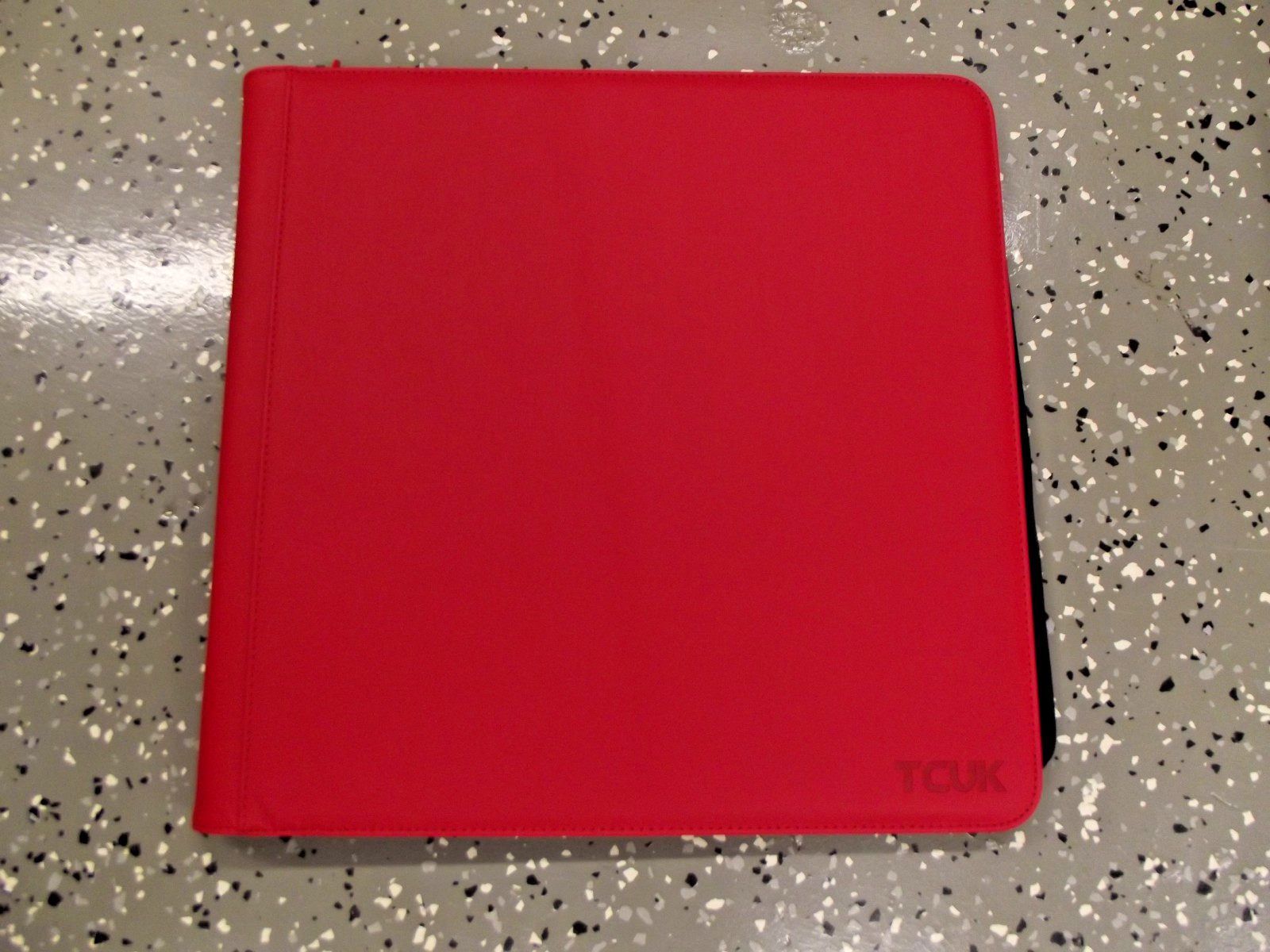 Top Loader BINDER 12 Pocket 384 CARDS 16 Pages Trading Card Album Red Purple Blk