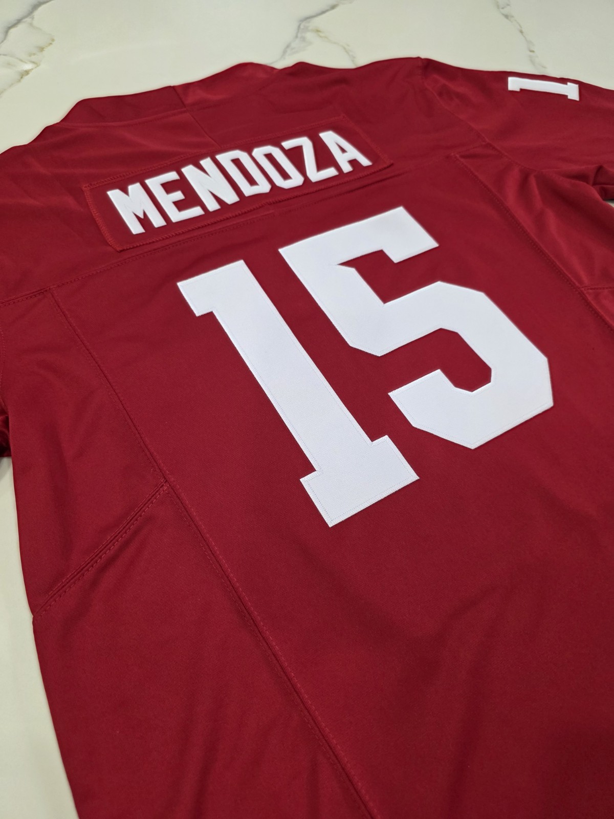 🔥 Fernando Mendoza 🔥 #15 Indiana Hoosiers Stitched Red Jersey Men’s LG