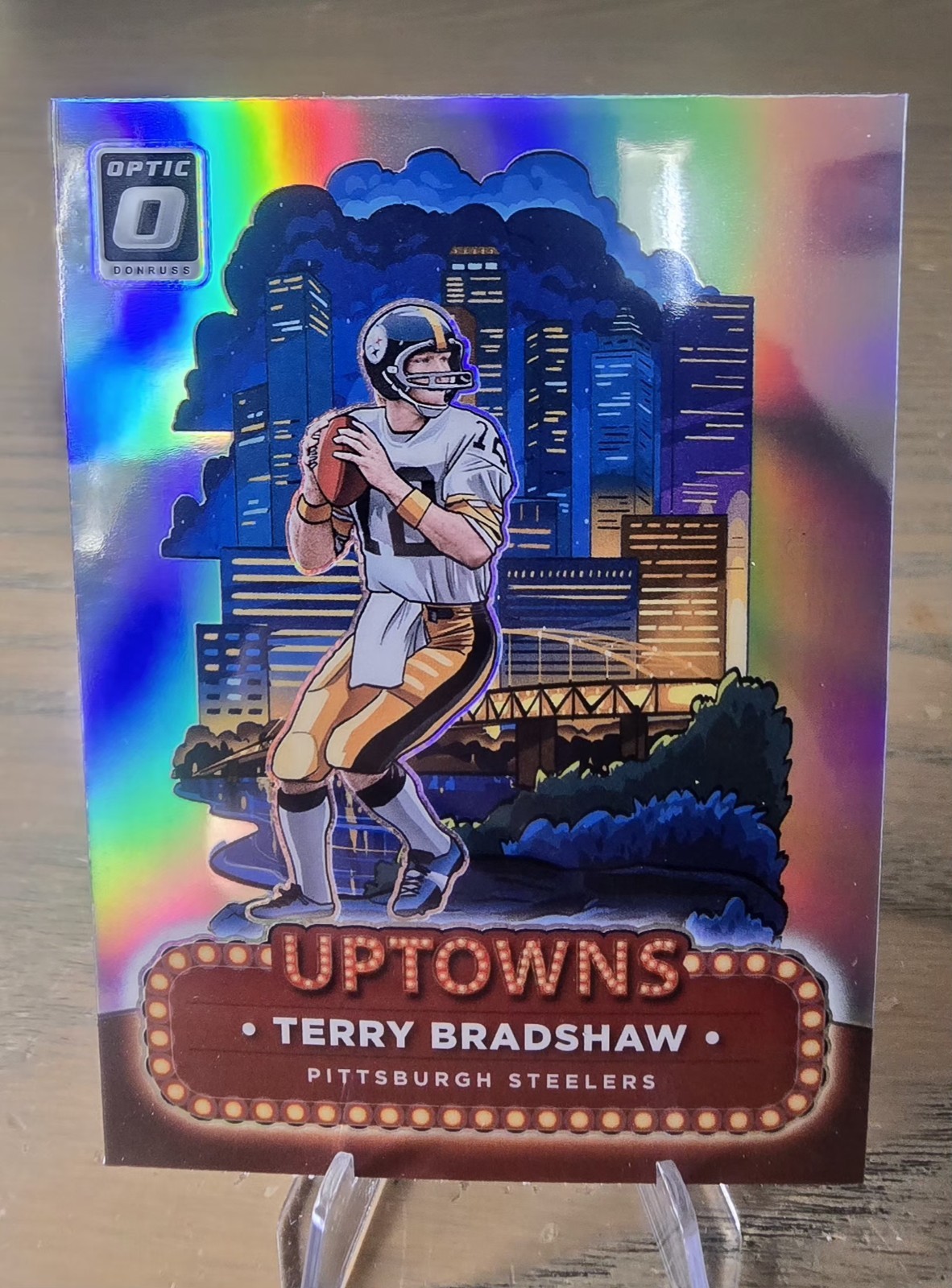 🔥 2024 Panini Clearly Donruss Uptown Terry Bradshaw #25 Steelers SSP 🔥
