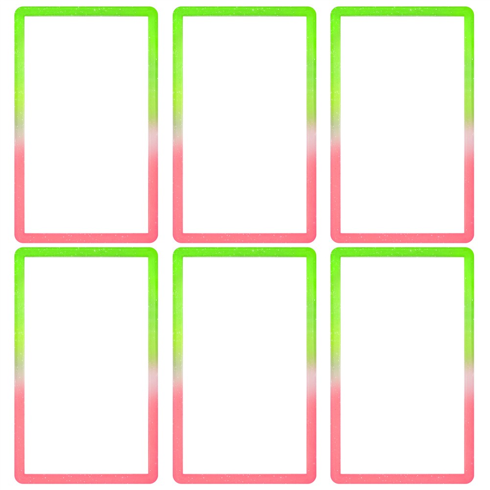 6Pcs Gradient Slab Bumper Guard Protector Skin TPU Stackable For PSA Graded Card