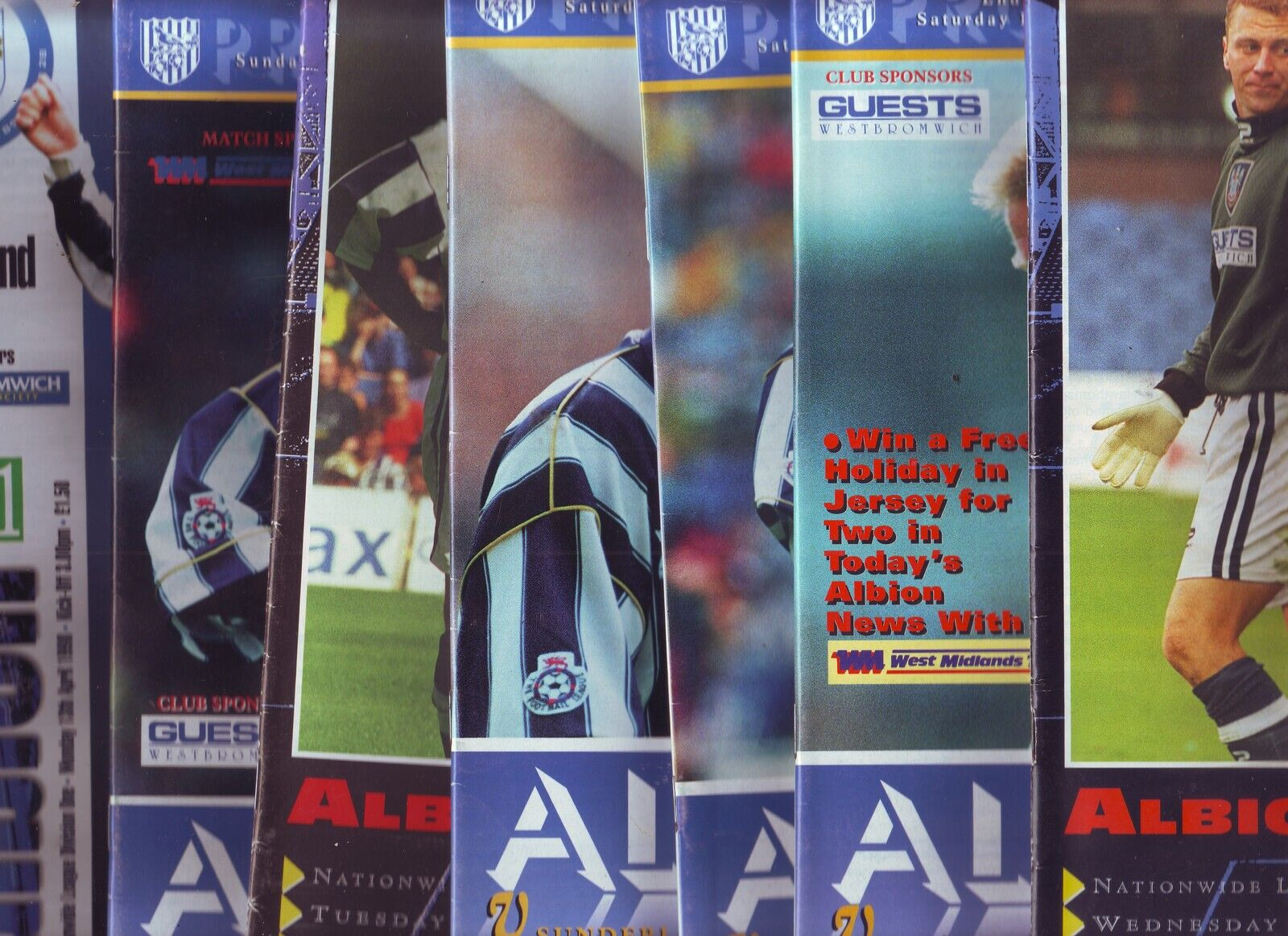 WEST BROMWICH ALBION 9 QUALITY PROGS. 1979-1995 LISTED + BOB TAYLOR LIFE STORY!