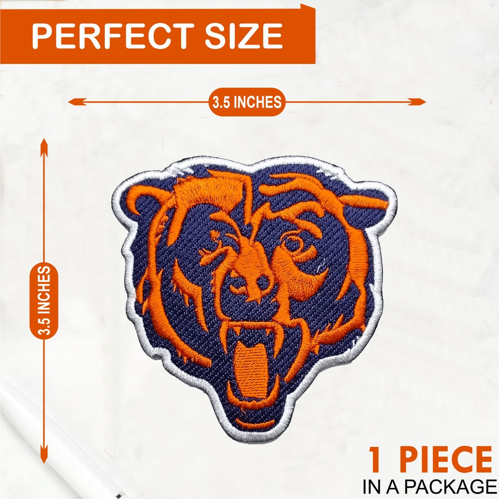 Chicago Bears NFL Team Logo Iron On Patch – Sew Patch – Embroidered Patch