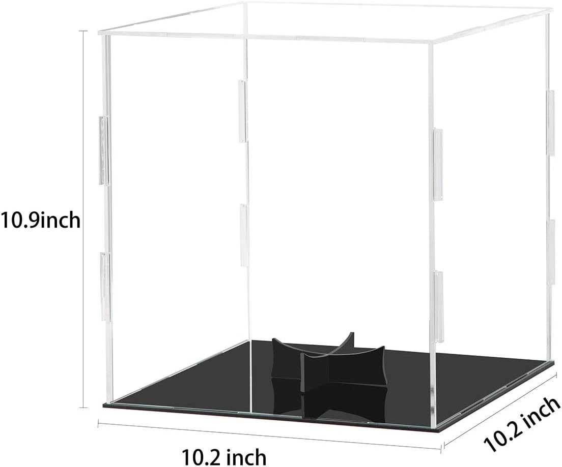 Basketball Display Case Clear Acrylic Glass Cube Assemble Countertop Box Soccer