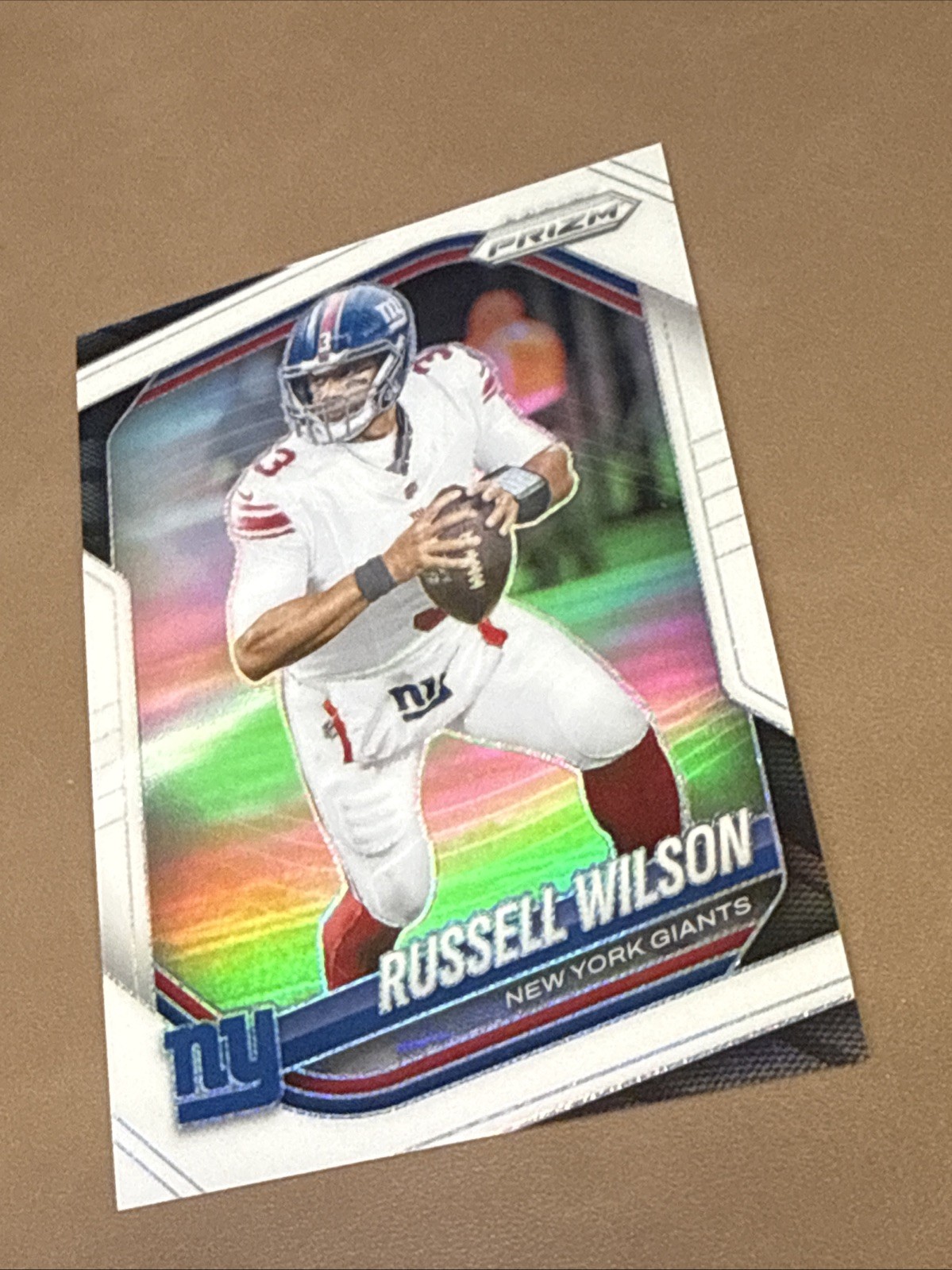 Russell Wilson 2025 Panini Prizm – #202 Football Giants White Prizm /35
