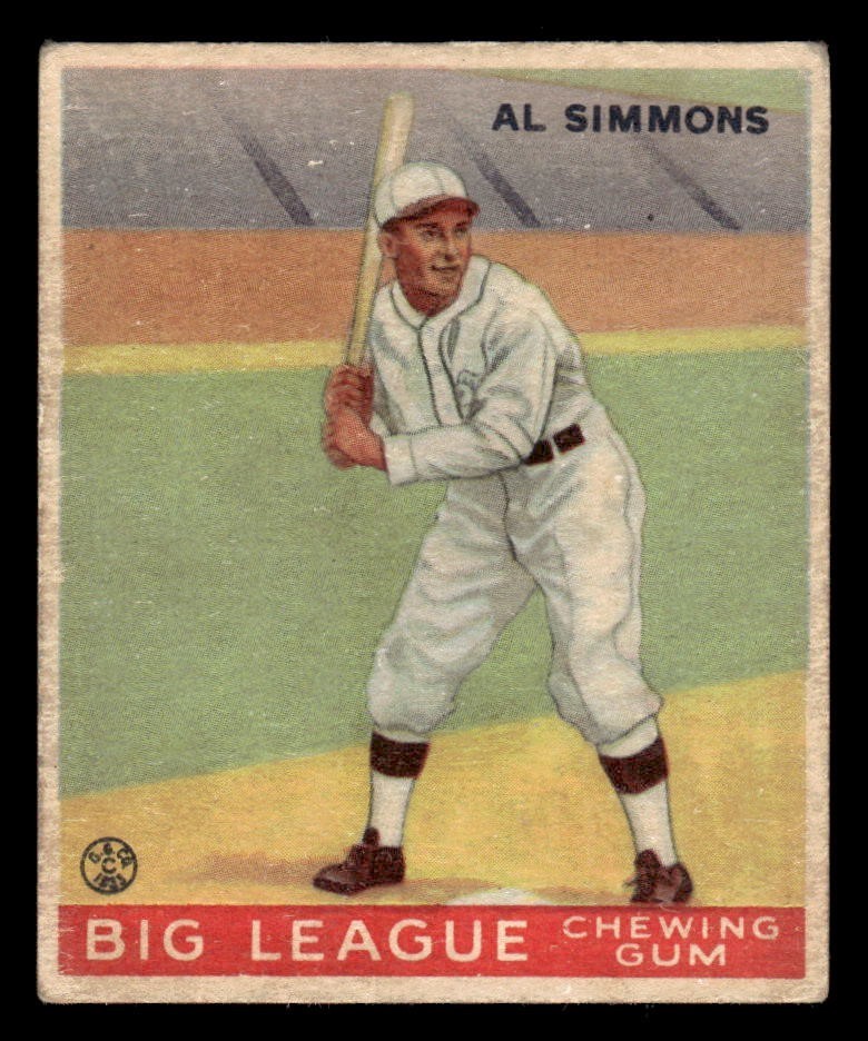 1933 Goudey Baseball #35 Al Simmons VG *f1