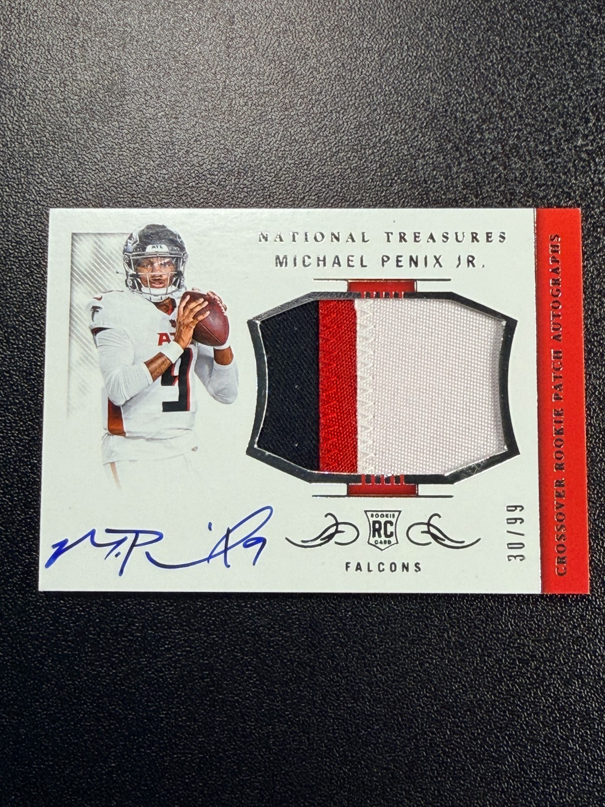 MICHAEL PENIX JR. 2024 NATIONAL TREASURES RPA PATCH AUTO 30/99 #CRPA-MPJ