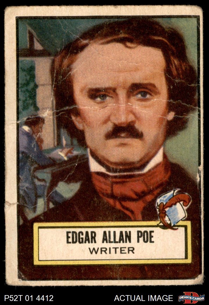 1952 Topps Look ‘N See #79 Edgar Allen Poe 1 – POOR