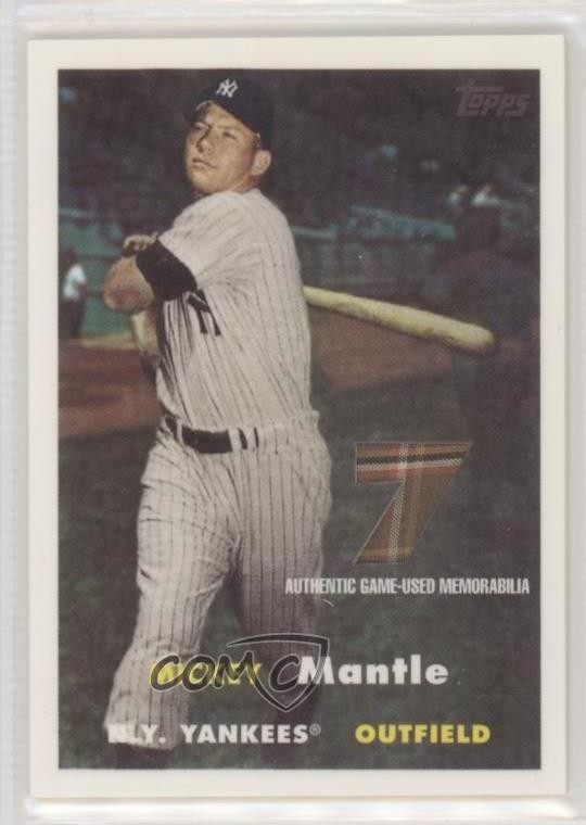 2007 Topps Target Factory Set Mantle Relic Mickey Mantle #MMR-57 HOF 1ph4