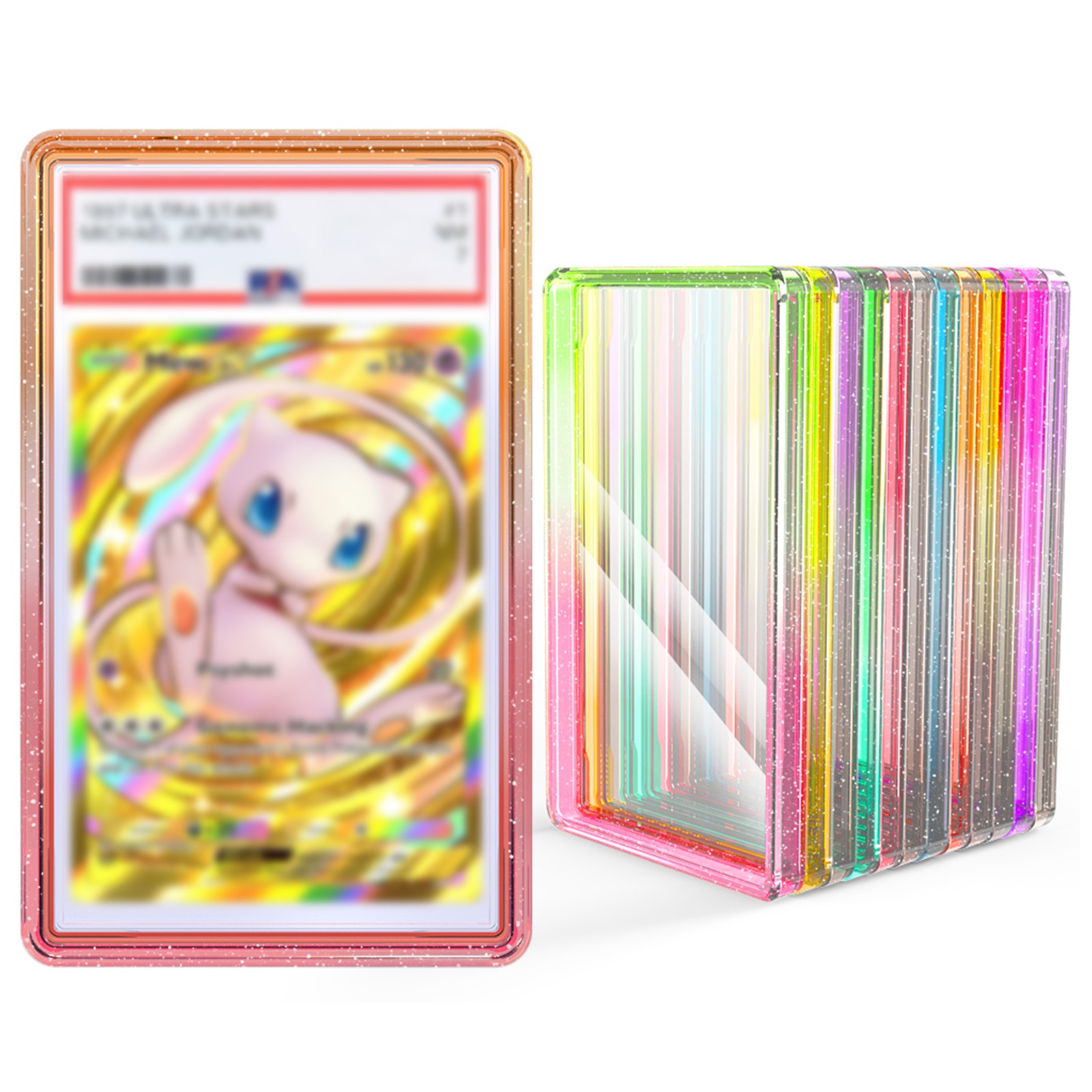 Graded Card Slab Bumper Case For PSA/CGC 35PT Gradient Protective Cover Soft TPU