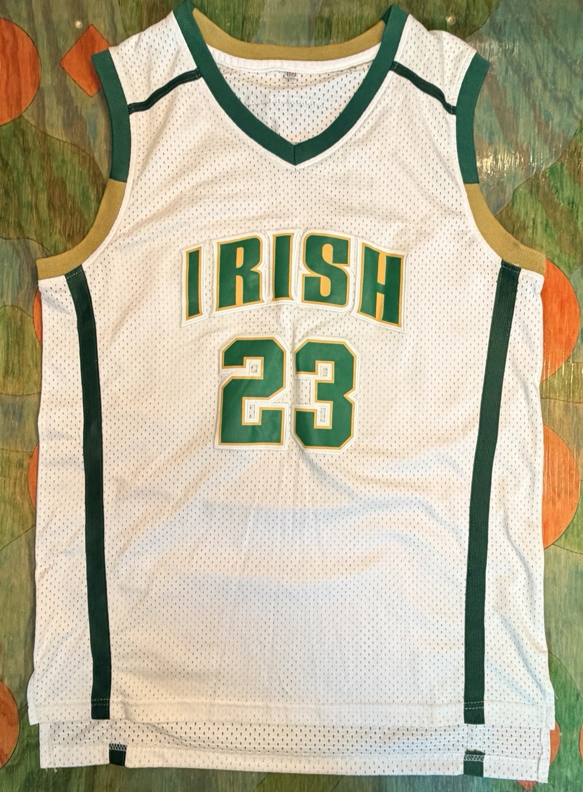 Lebron James High School Basketball Jersey St Vincent St Mary Irish Size MED #23