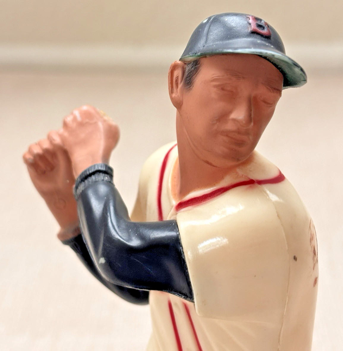 1950s Hartland Ted Williams Boston Red Sox HOF Statue Detached Bat Read