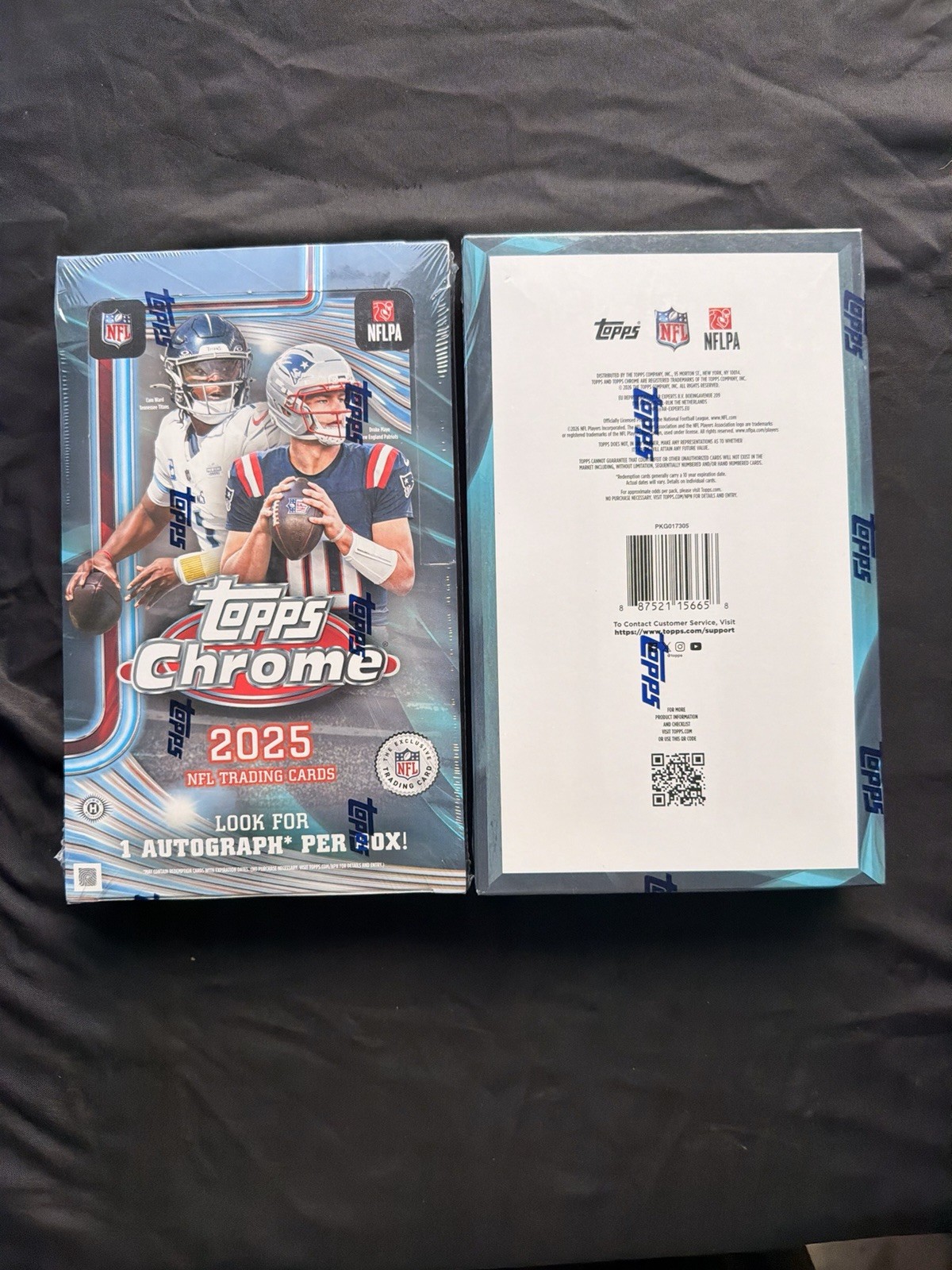 2025 Topps Chrome NFL Football Hobby Box – Brand New Sealed