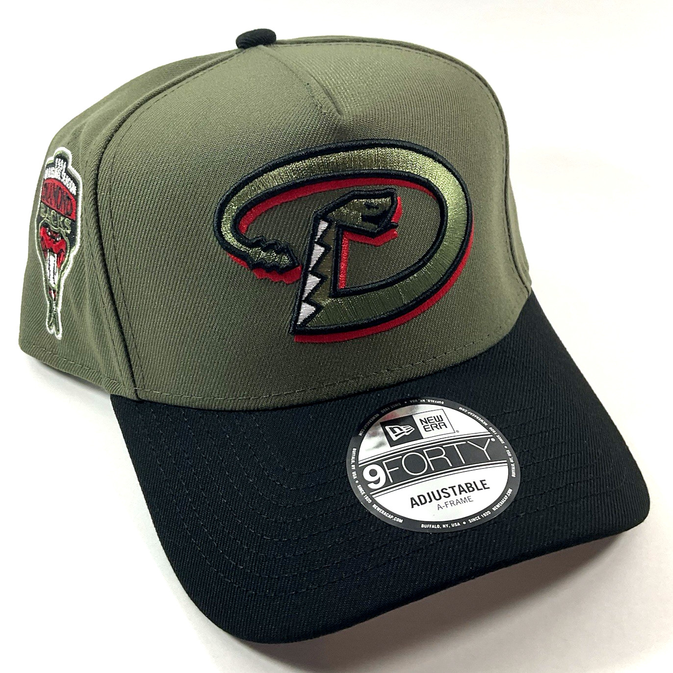 New Era AZ Diamondbacks Exclusive FREDDY SB OLIVE 9FORTY AFrame Snapback Hat Cap