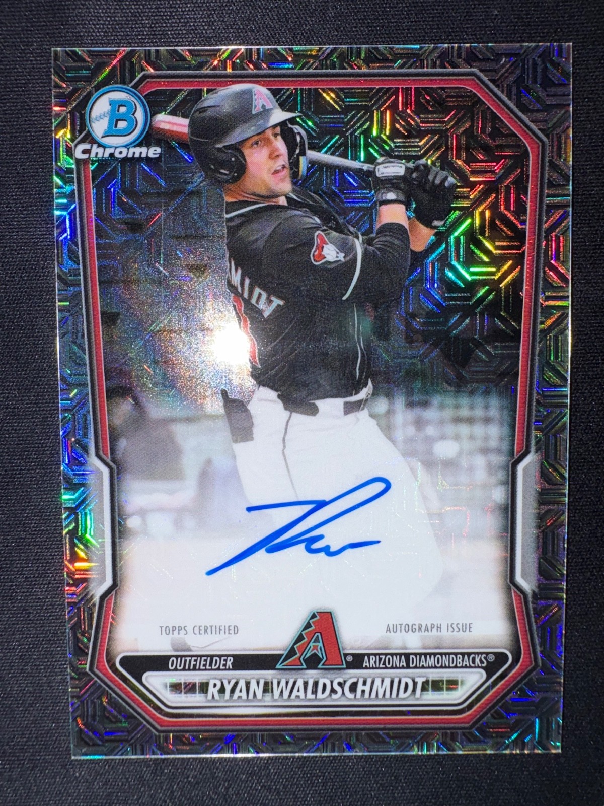 2026 Bowman Chrome Ryan Waldschmidt Auto Mojo Refractor #BMA-RW Diamondbacks