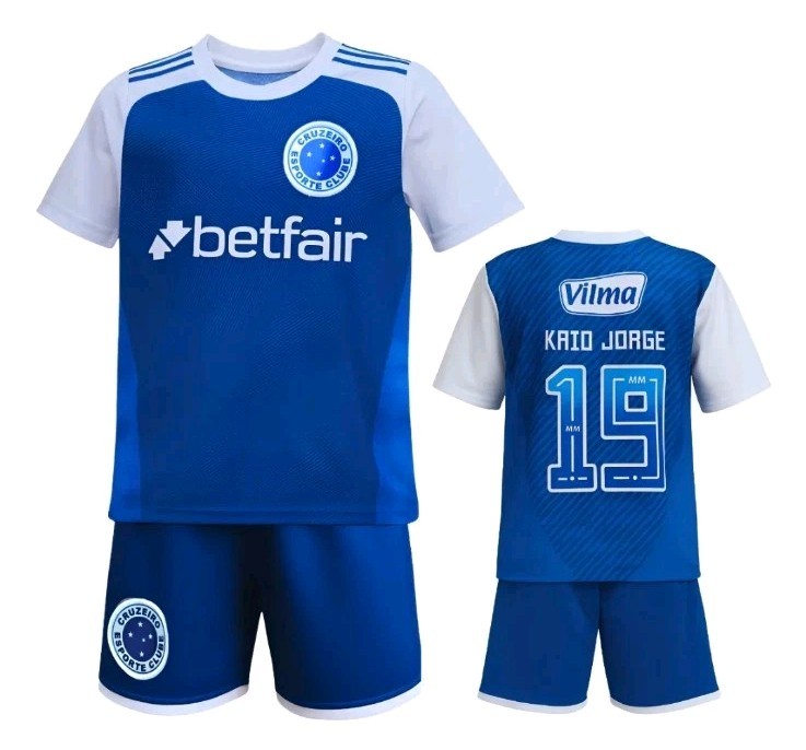 Kids Blue Raposa Cruzeiro Dri-Fit Jersey