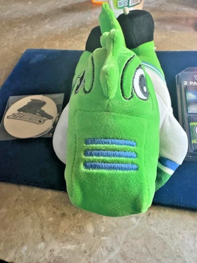 LOT (3) – ECHL Florida Everblades Hockey “Swampee” Mascot/Magnets/Hanging Tag