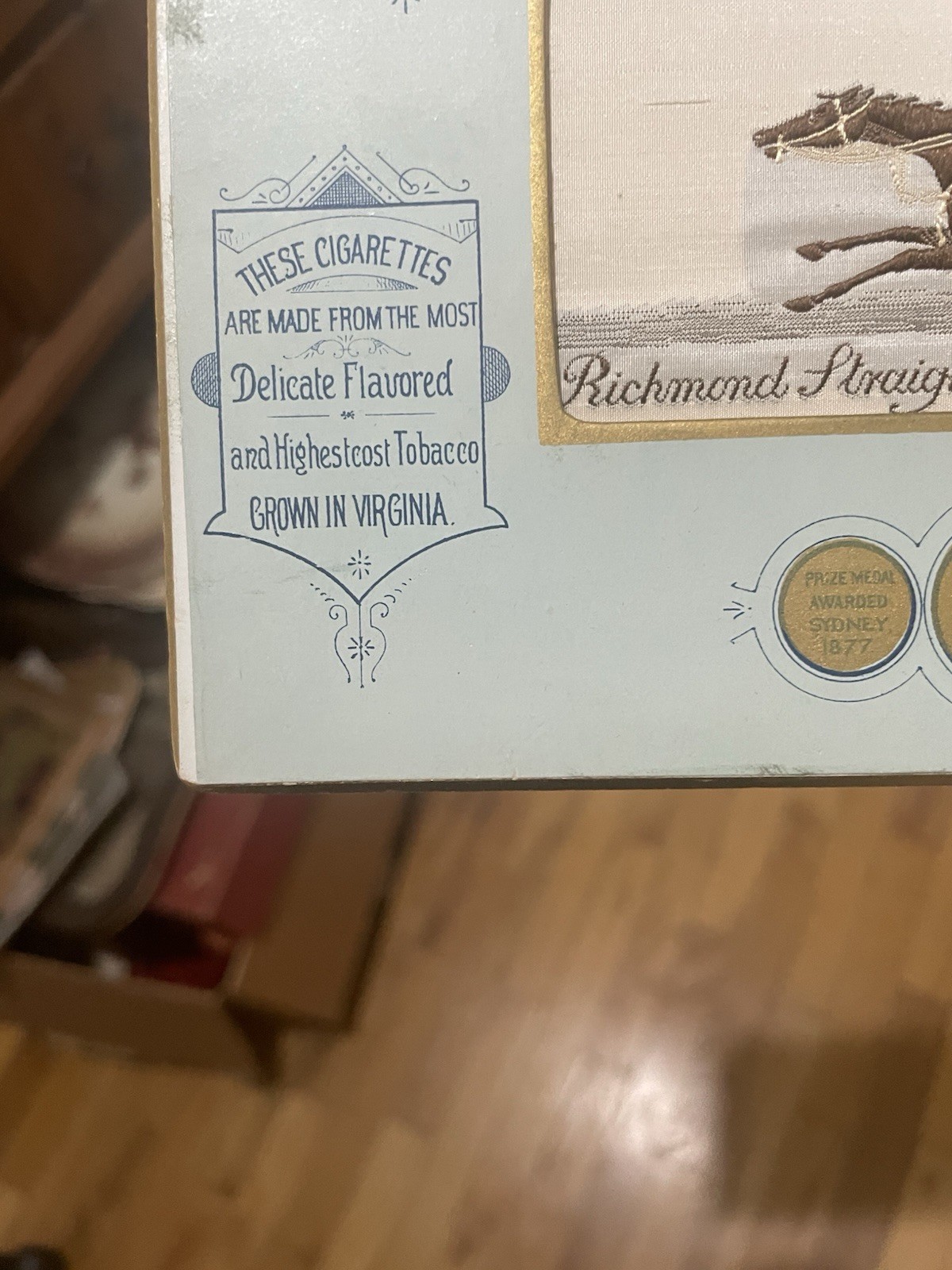 1800s Allen & Ginter Richmond Cigarettes are the best. ONLY 1 EXISTS! STUNNING!!