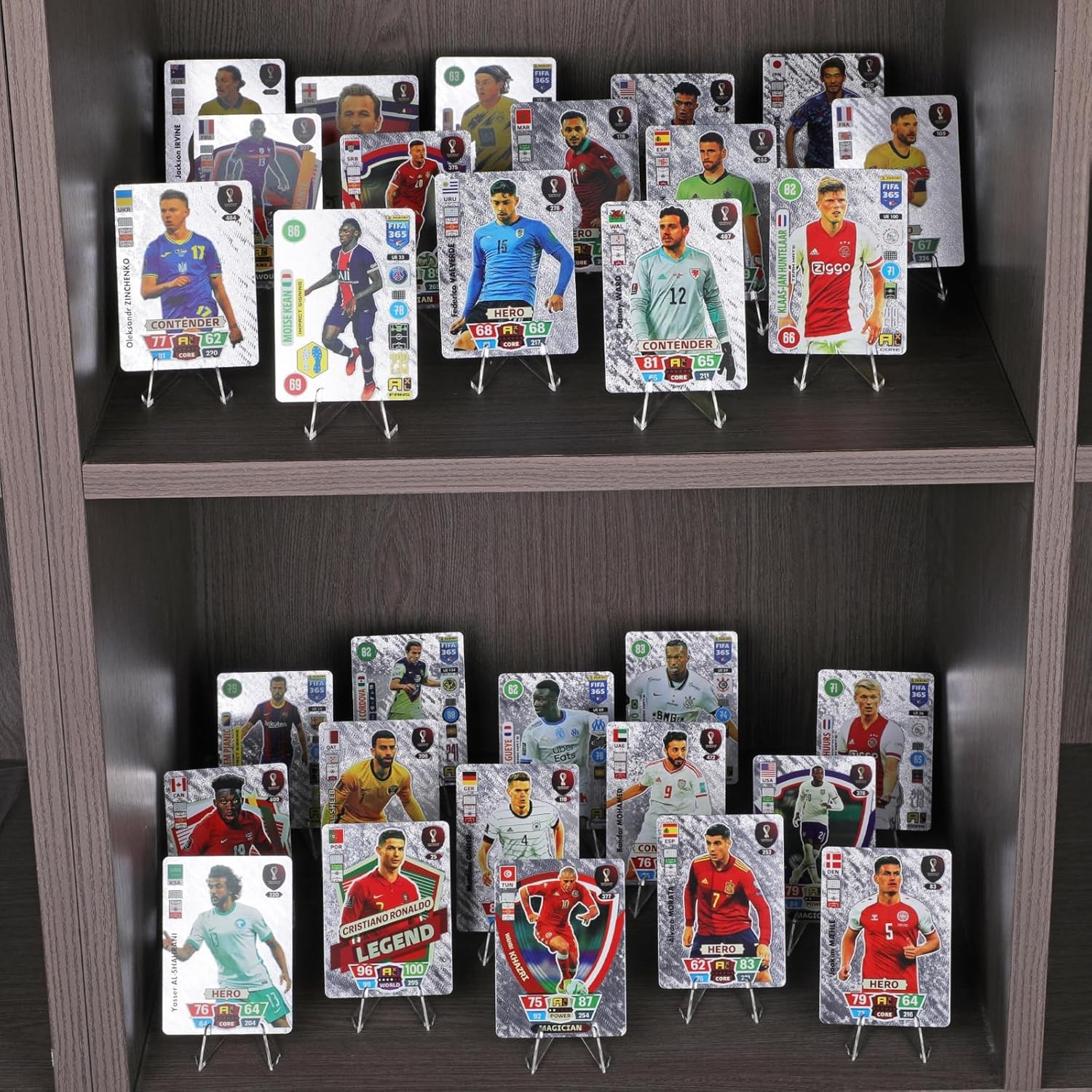 30 Pack Arcylic Card Display Stands Mini Clear Easel Stand Holder for Sports