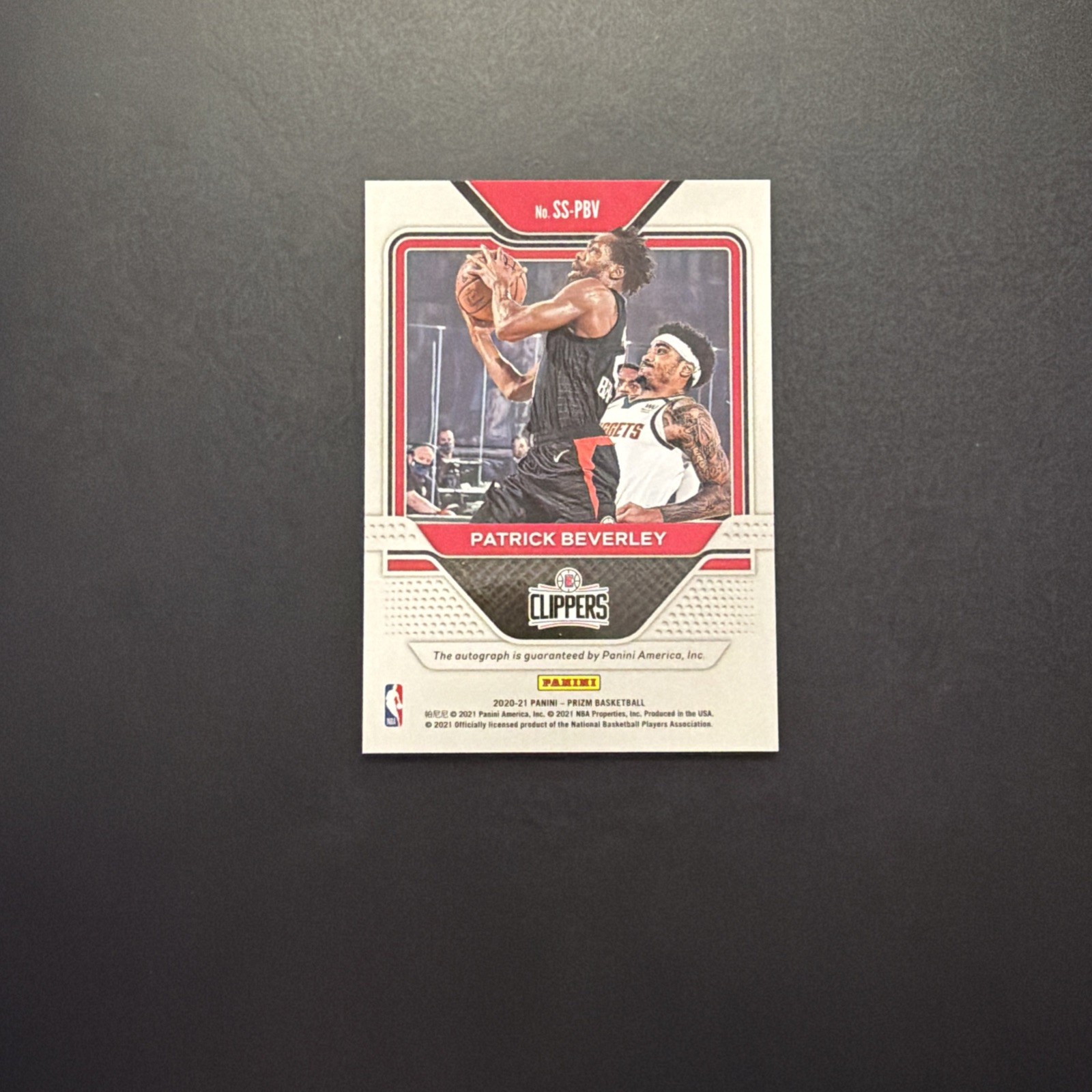 2020-21 Panini Prizm – Sensational Signatures Patrick Beverley #SS-PBV