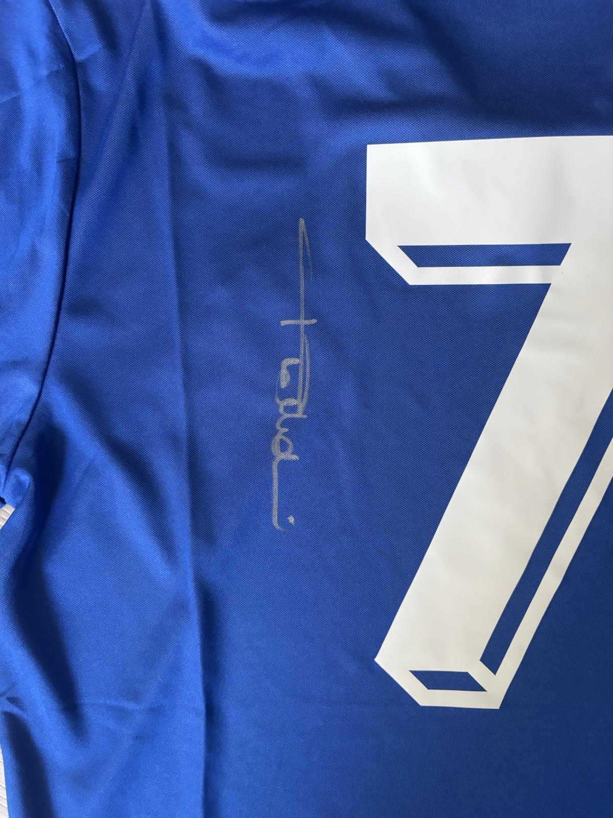 PAOLO MALDINI Rare Hand Signed Retro 1990 Italy National Team Shirt #7 PROOF/COA