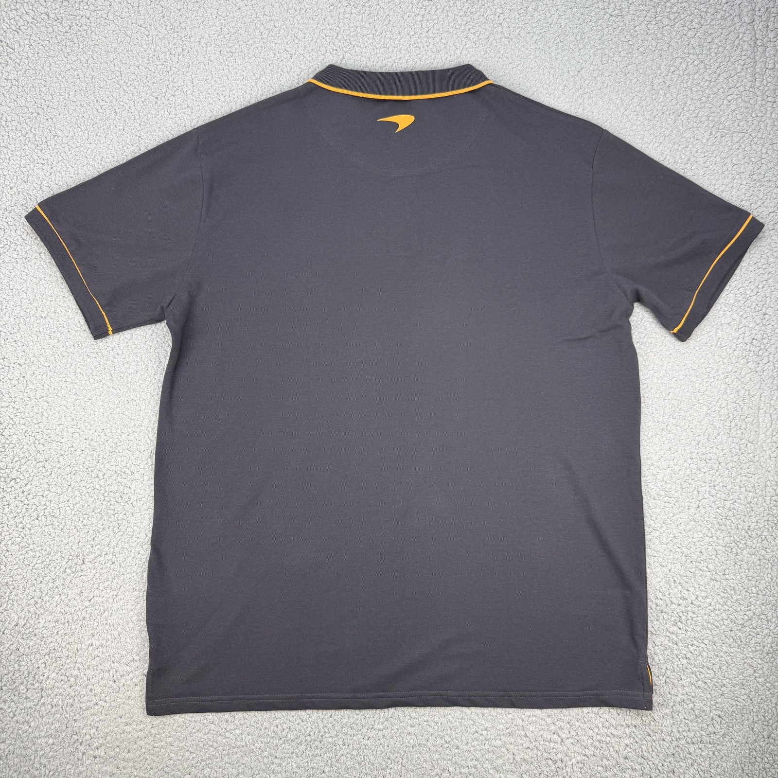 McLaren Formula 1 Team Shirt Mens 3XL Gray Formula 1 Racing Polo Organic Cotton