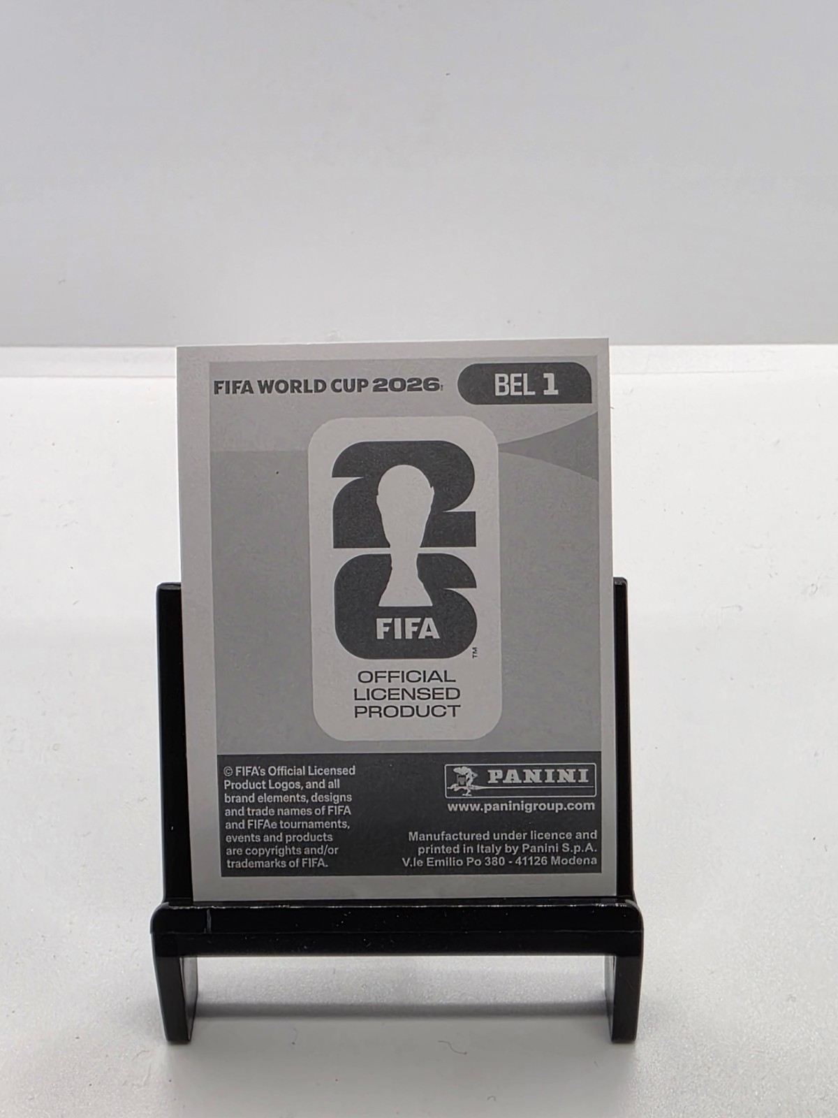 2026 Panini FIFA World Cup Belgium Logo Foil BEL 1