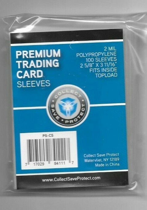 PREMIUM SOFT SLEEVES 25. 50, 100, 500, 1000, 1500, 2000, CARD HOLDERS FREE SHIP