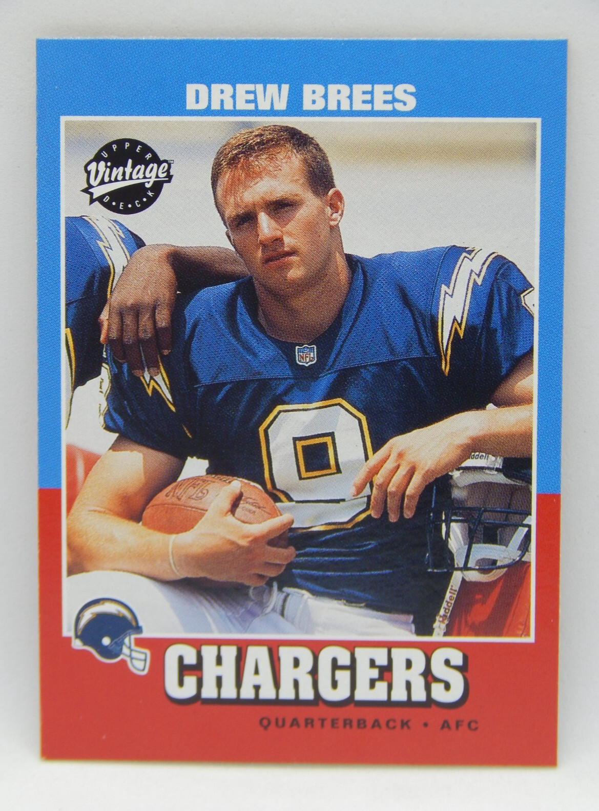 2001 Upper Deck Vintage Football – RC #251 Chargers – DREW BREES