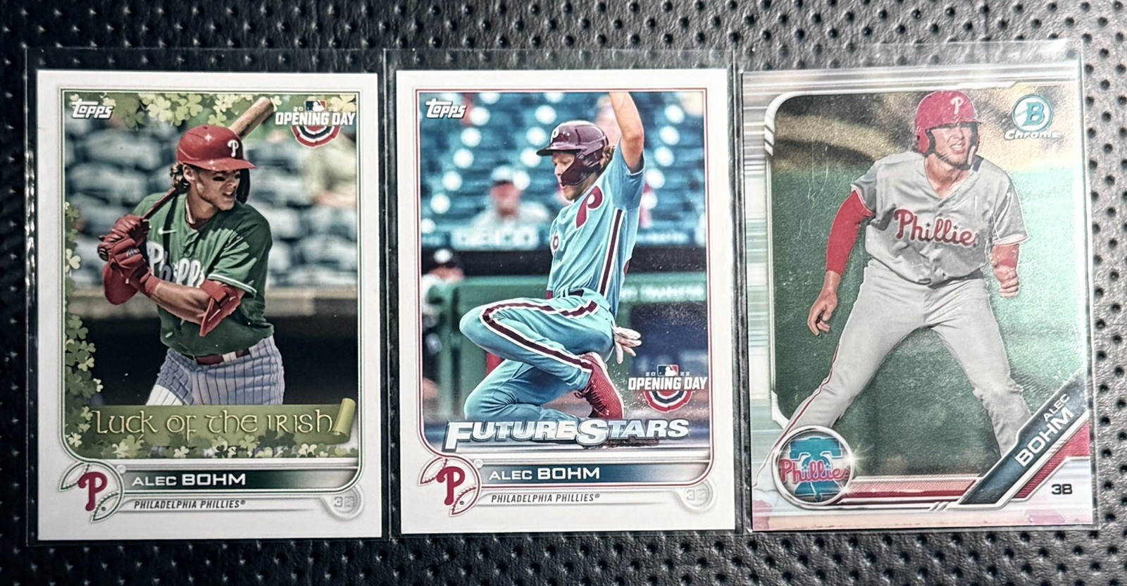 2021 Alec Bohm Topps Update Series RC Auto /50 #MLMA-AB + Topps Chrome #119 /150