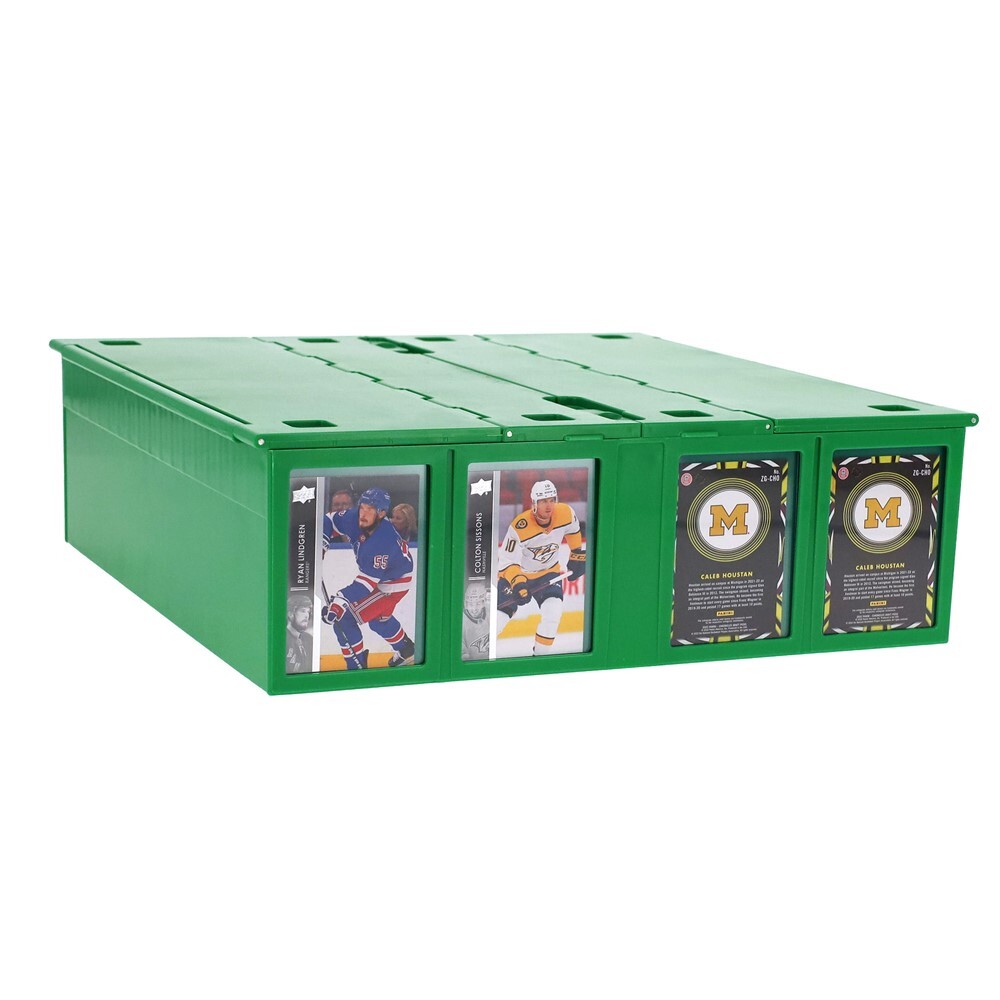 BCW Green Plastic 3200 Count Collectible Baseball Trading Card Storage Bin