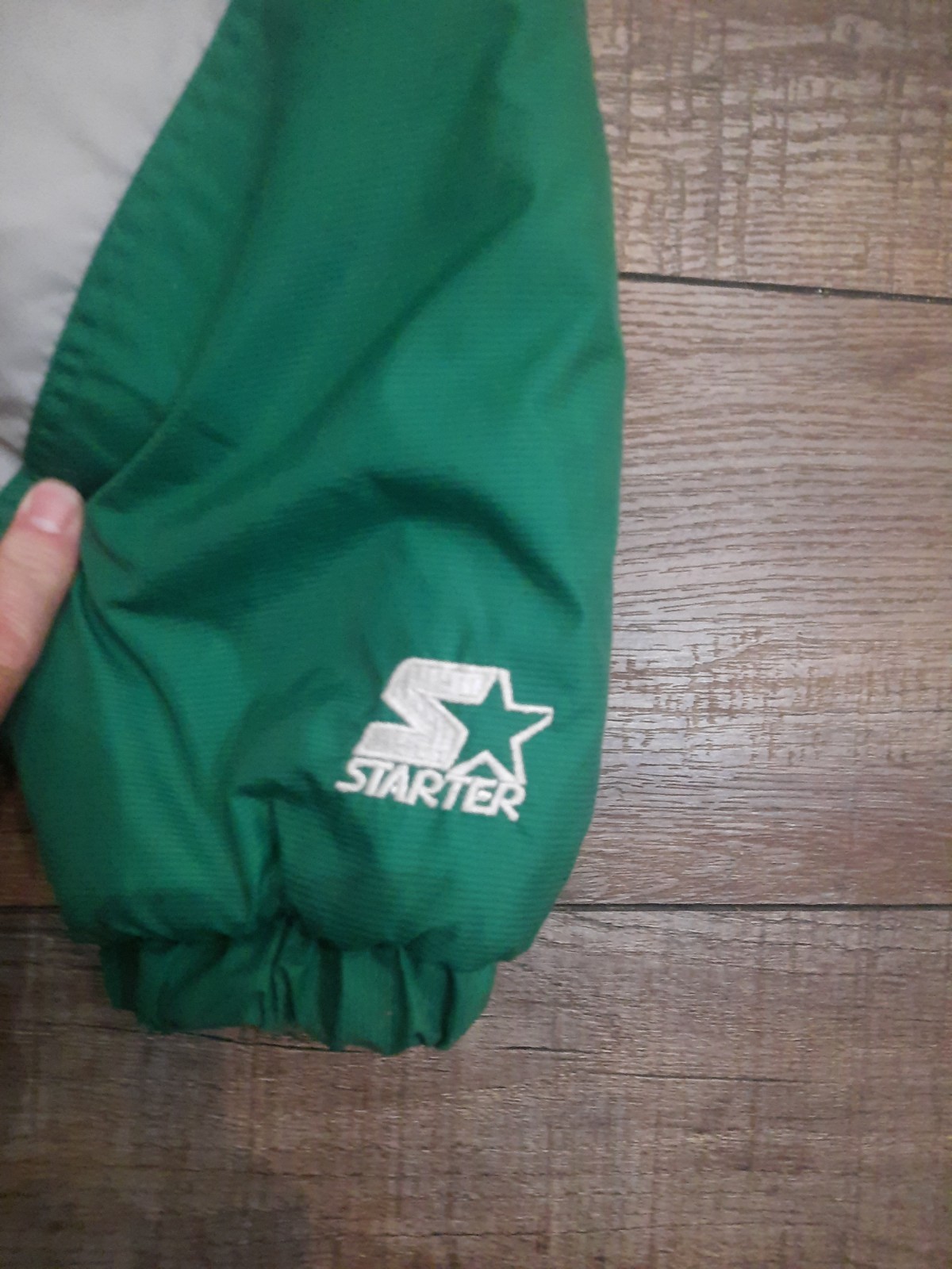 Vint 90s Philadelphia Eagles Starter Jacket Zip Up Kelly Green L See Description