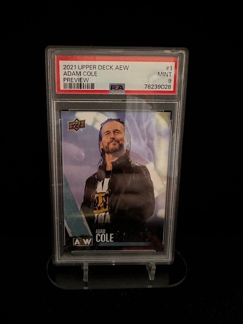 2021 Upper Deck AEW Adam Cole #1 Preview PSA 9 MINT