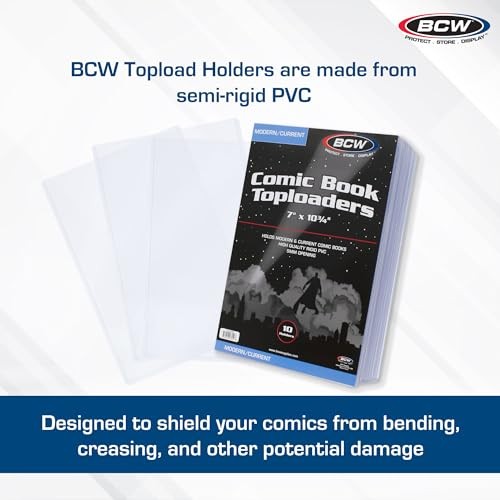 Current Comic Book Top Loaders – 10 Pack | Premium PVC Holders for Modern
