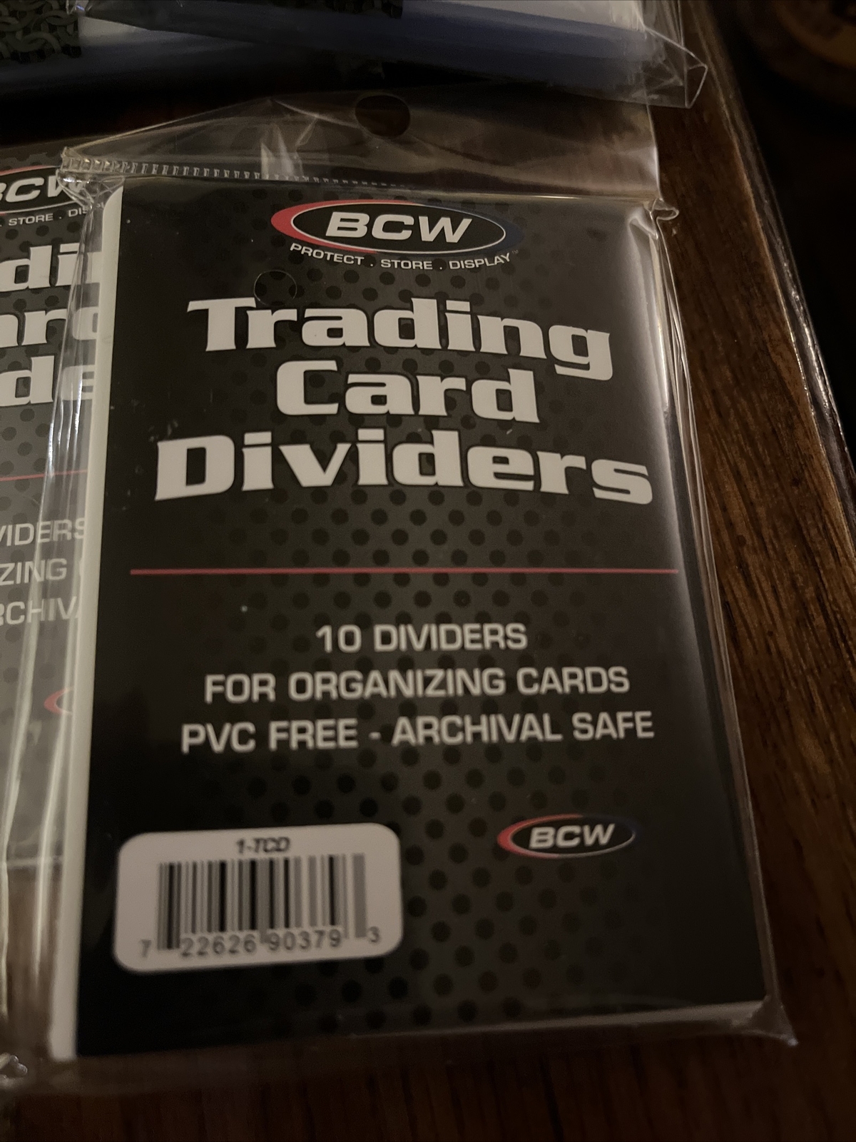 2 10pack BCW Trading Card Dividers Organizing + 2 Deck Guards Clear Sleeves 50pk