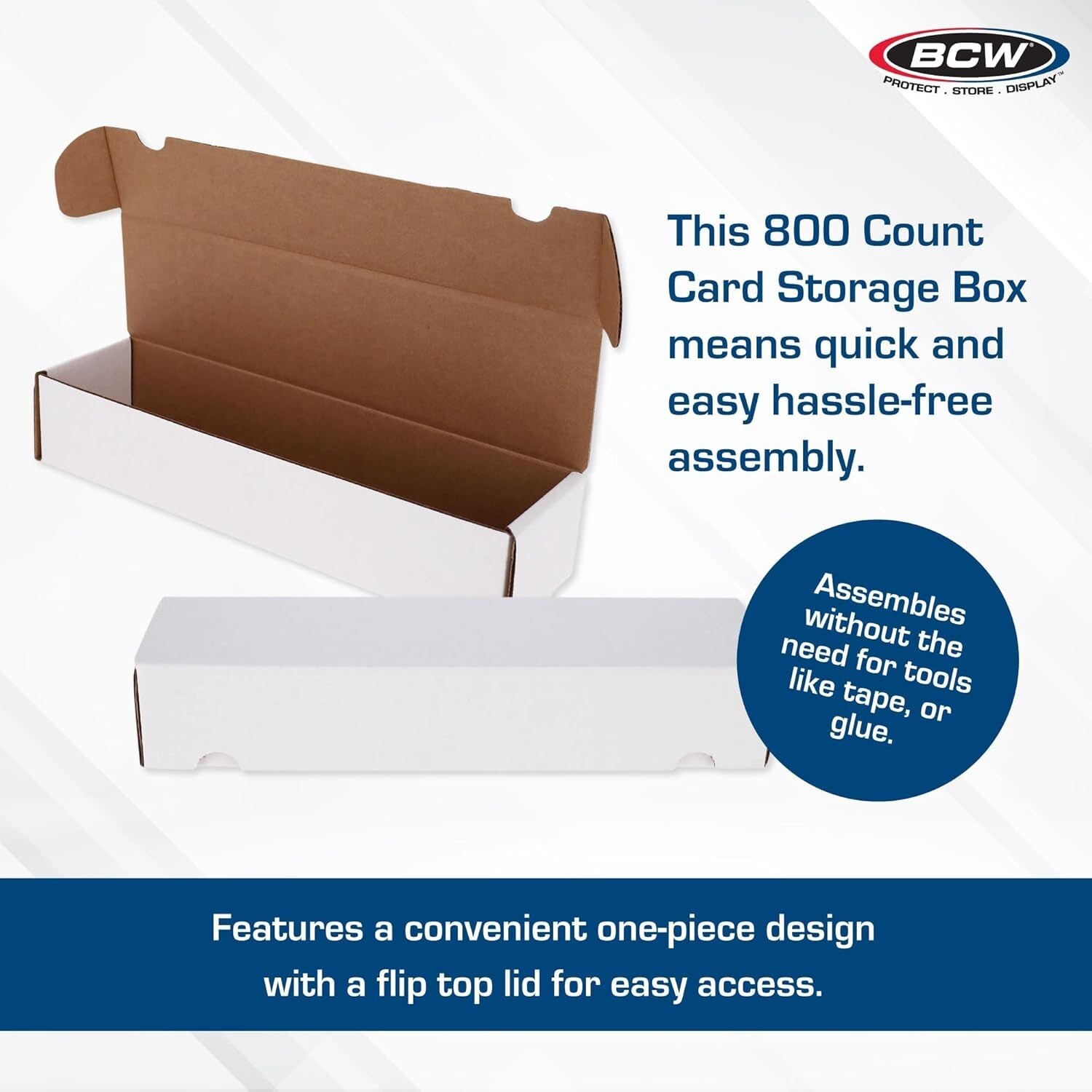 20 BCW 800 Count Cardboard Card Boxes Baseball Trading Gaming Cards / Coin Slabs