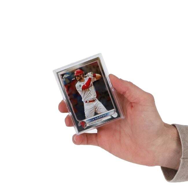 15 packs of 2 (30) BCW 2-Piece Slider Boxes. Holds 35 Standard Sized Cards.