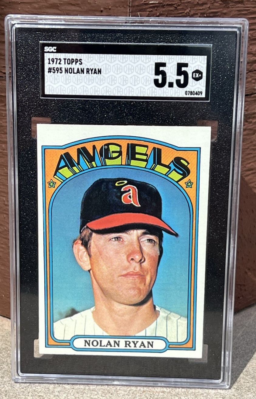1972 Topps #595 Nolan Ryan SGC 5.5 – California Angels HOF!