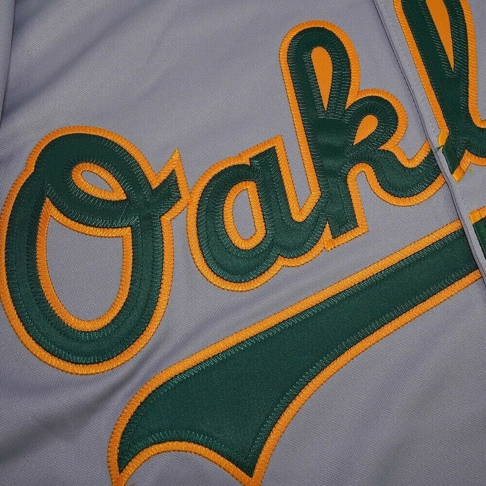 Rickey Henderson Oakland Athletics 1989 World Series Grey Road Men’s Jersey