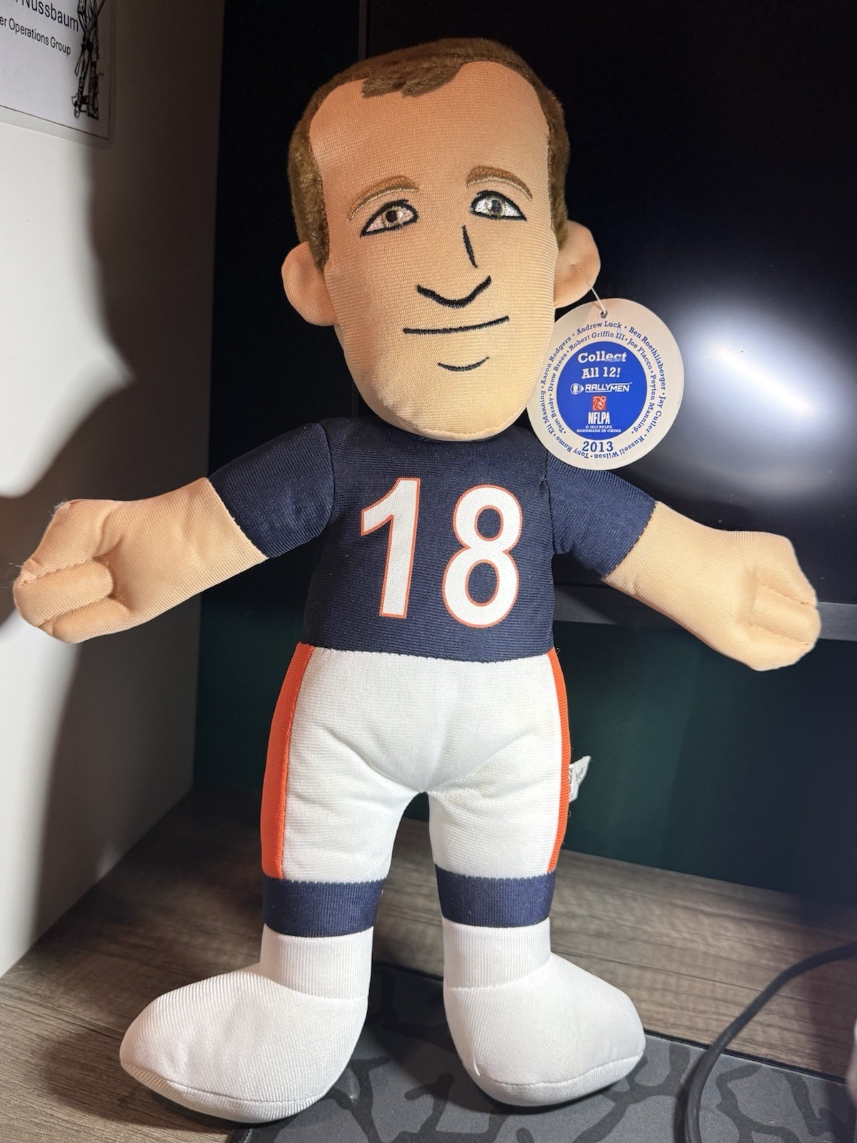 RallyMen NFLPA Denver Broncos Peyton Manning #18 Plush 15 in NFL