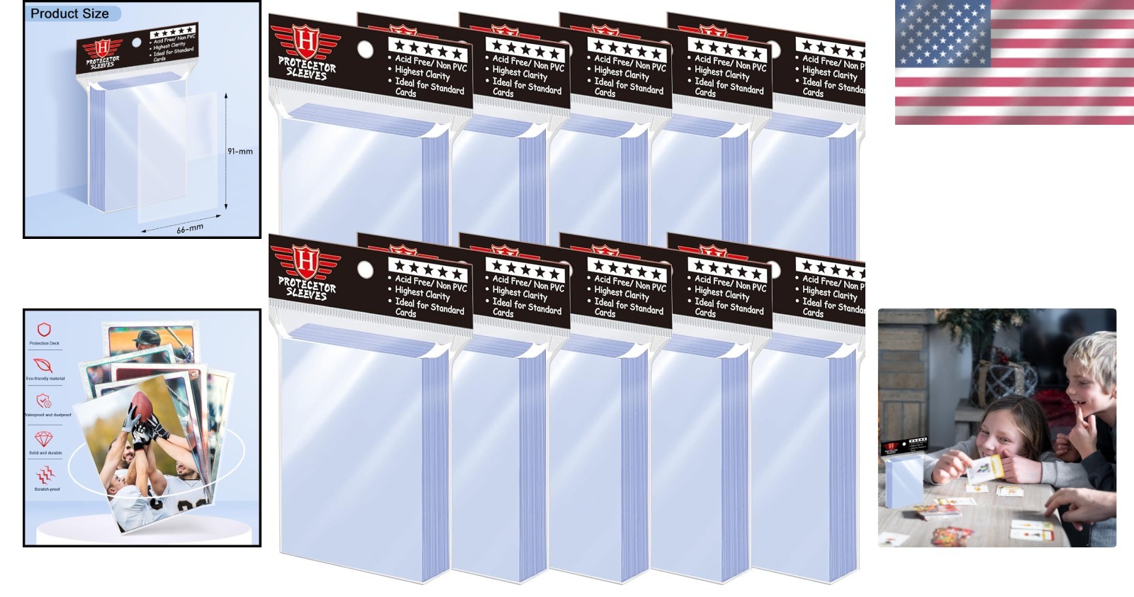 1000 Toploaders – Protect Your Trading Cards with Crystal Clear Sleeves