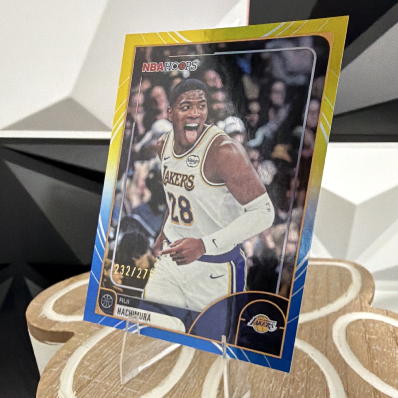 2025-26 NBA Hoops Rui Hachimura Rainbow Blue & Yellow Out of / 275