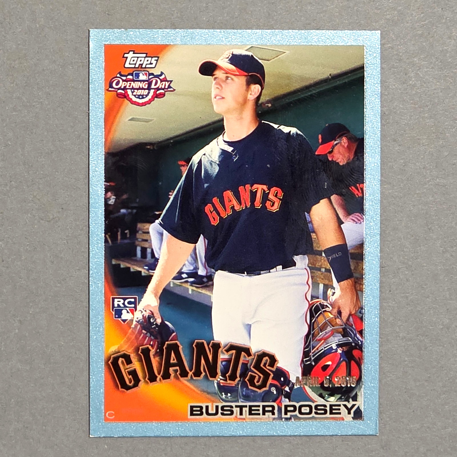 2010 Topps Opening Day #207 Buster Posey RC – Blue Border SP #d/2010 Giants READ