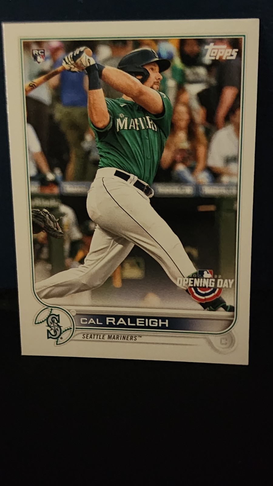 2022 TOPPS CAL RALEIGH ROOKIE CARD #124 SEATTLE MARINERS OPENING DAY MLB