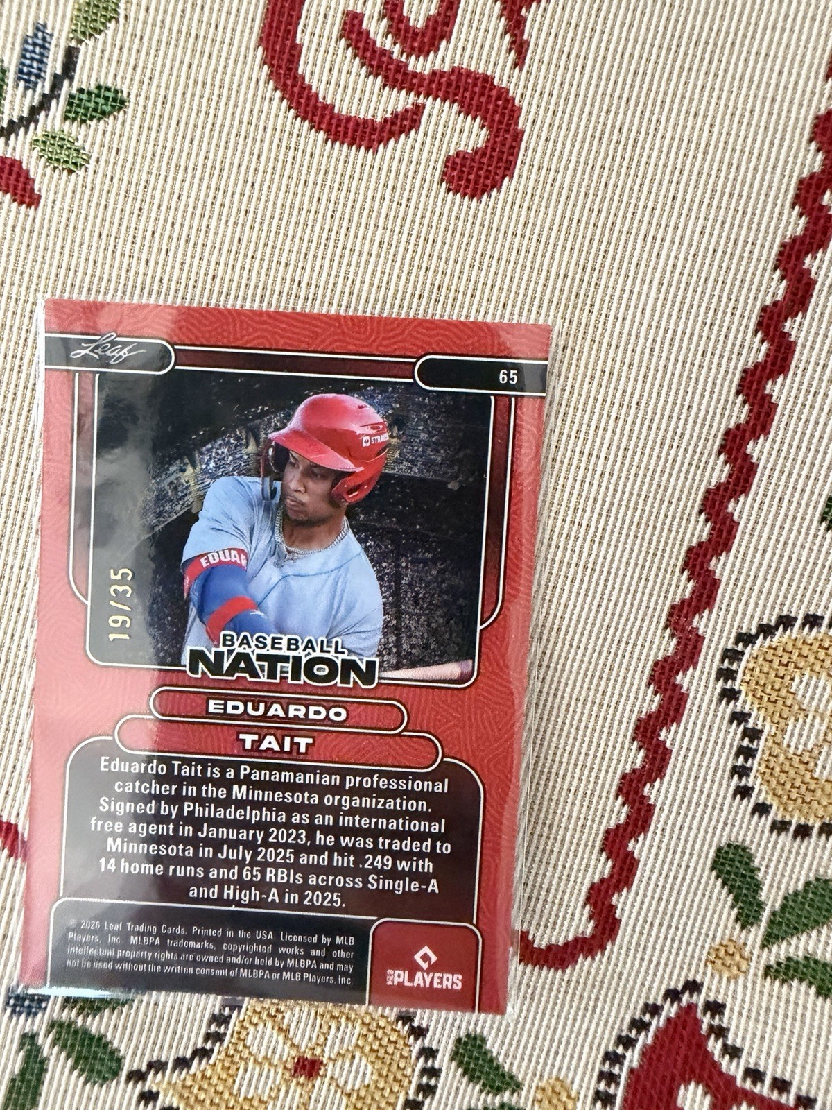 Leaf Baseball Nation 2026 MLBPA 5 Card Parallel
